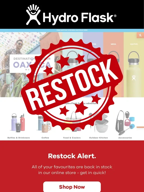 Hydroflask - Restock Alert ?