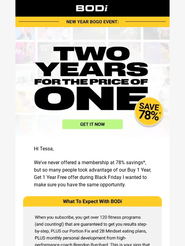 BODi by Beachbody - This is risky,is one year FREE too much?