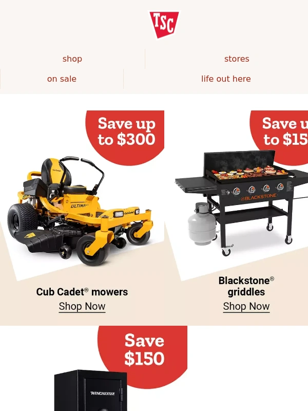 Tractor Supply - Get Spring Projects Started with 0% APR^ - 48 Months Financing on TSC Purchases $1599+