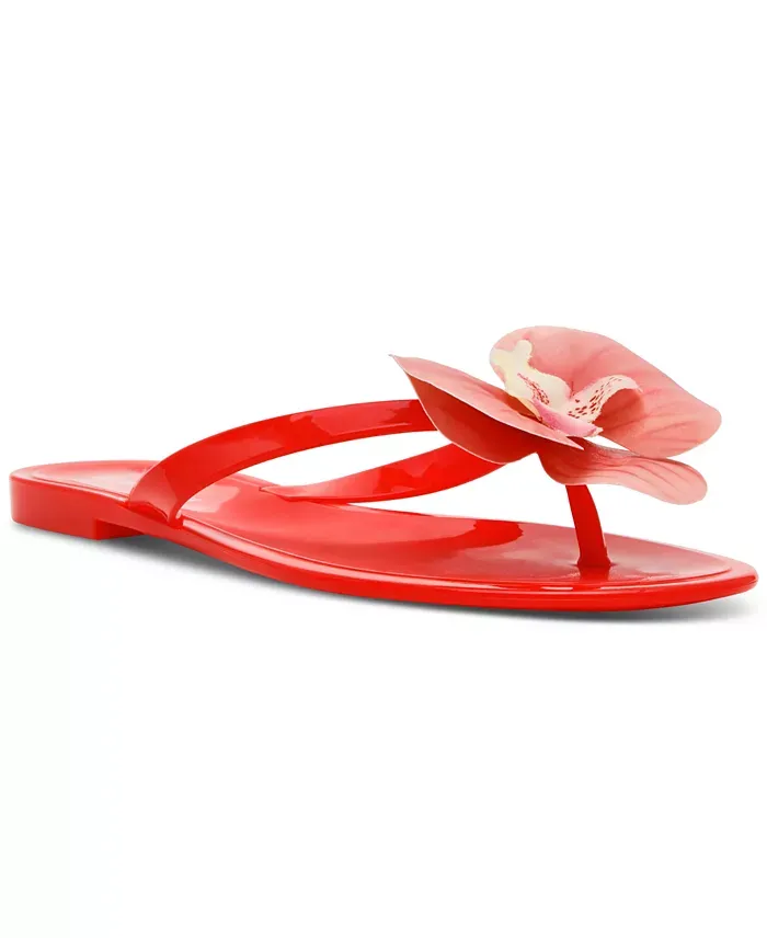 Steve Madden Women's Poppyseed Floral Jelly Slide Sandals