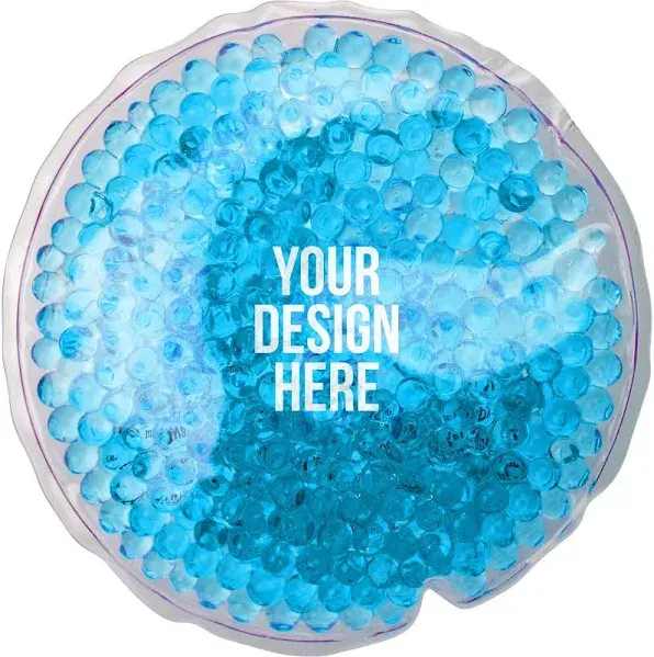 Logo Small Round Gel Beads Hot or Cold Pack