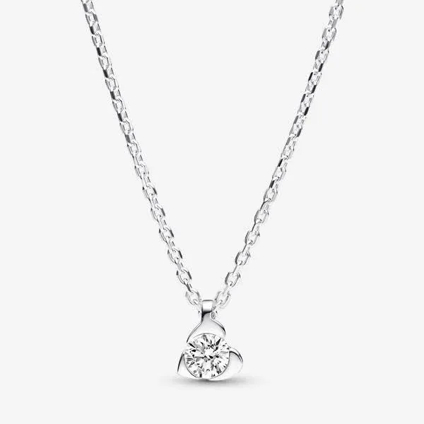 Pandora Talisman Sterling Silver Lab-Grown Diamond Heart Pendant Necklace