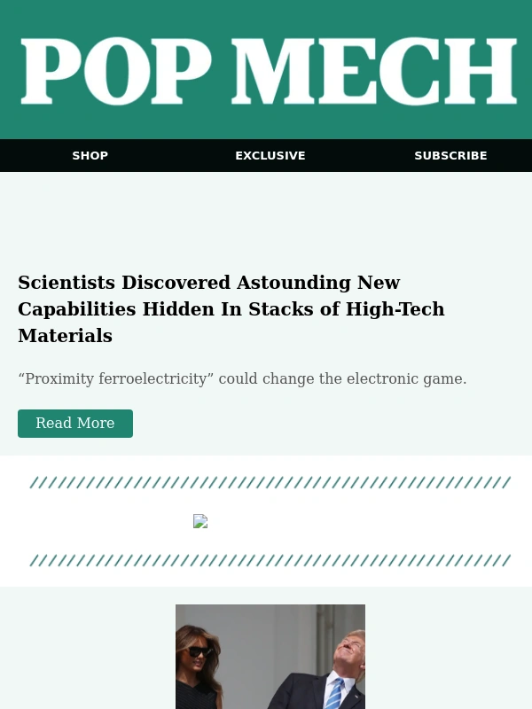 Popular Mechanics - Scientists Discovered Astounding New Capabilities Hidden In Stacks of High-Tech Materials
