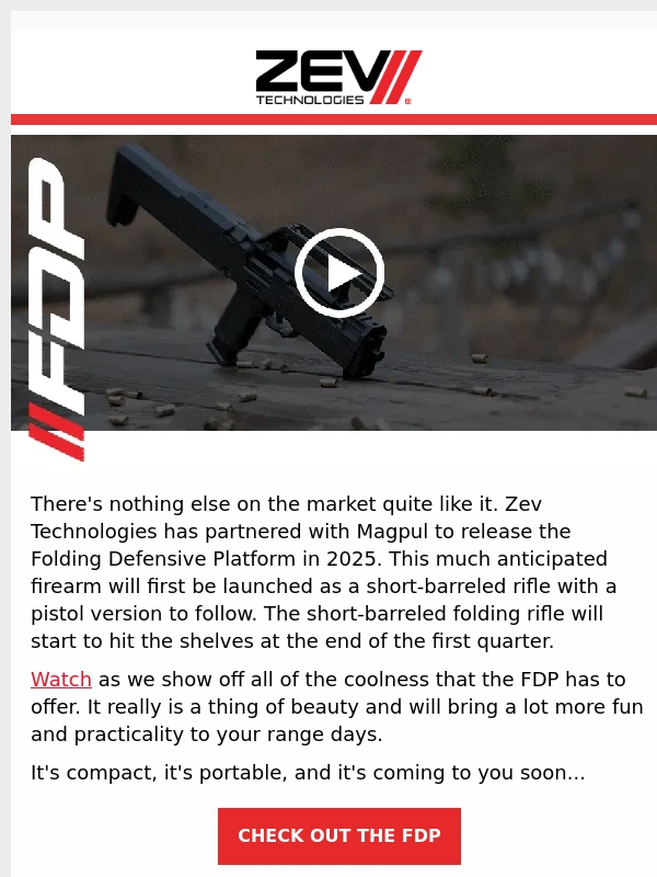 ZEV Technologies - Watch the FDP in action