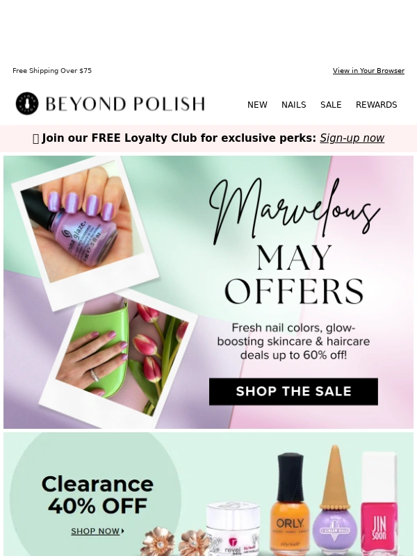 BEYOND POLISH - ? HOT May Deals up to 40% OFF Ending Soon!