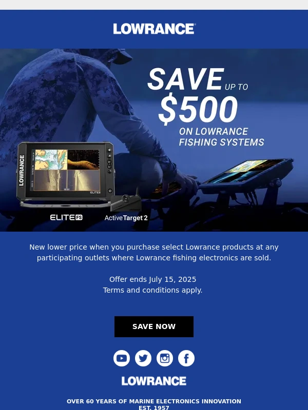 Lowrance - Save up to $500