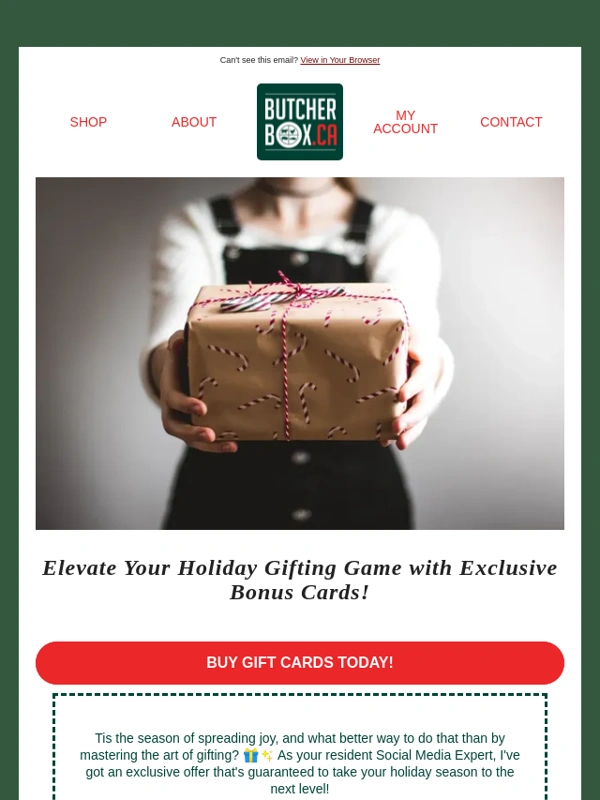 Butcherbox - Christmas Gifting