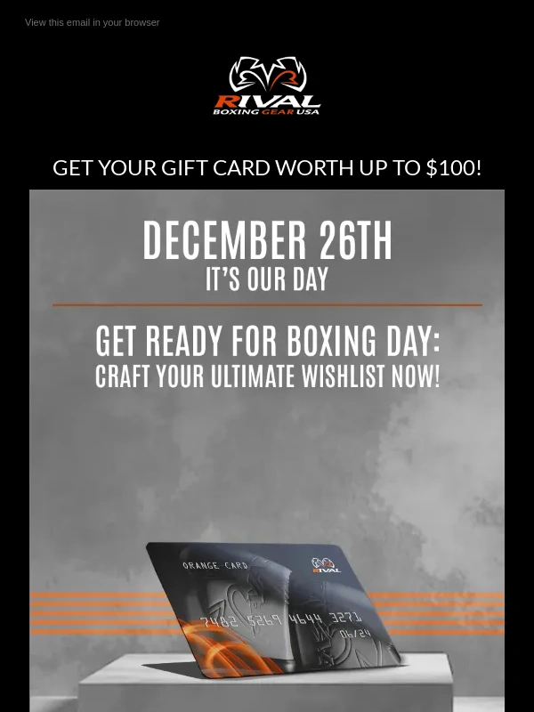 Rival Boxing - BOXING DAY: Get Ready