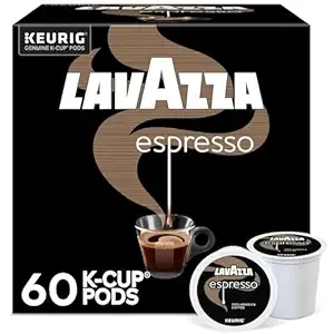 Lavazza Espresso, Single-Serve Keurig K-Cup Pods, Medium Roast Coffee, 60-Count Box (6 Packs of 10)