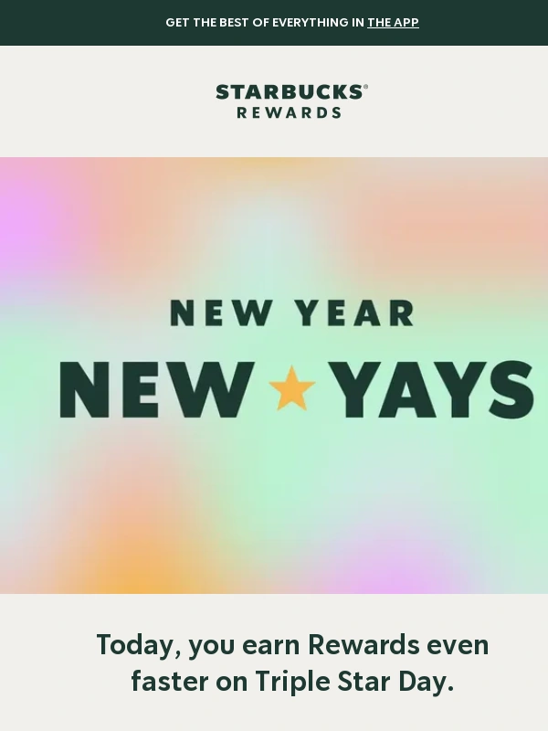 Starbucks - Triple the Stars,triple the fun