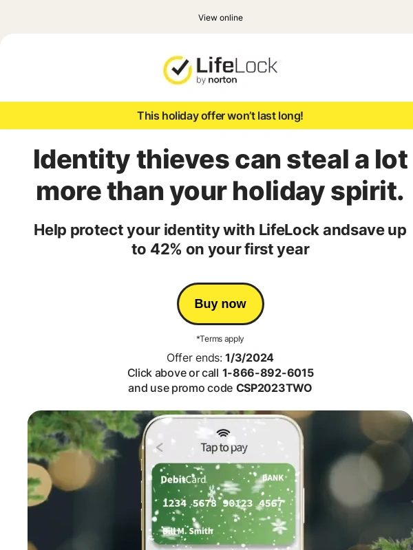 LifeLock - Holiday-ing online just got a little bit safer for your identity