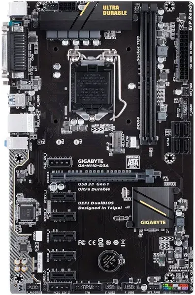 Gigabyte GA-H110-D3A Motherboard