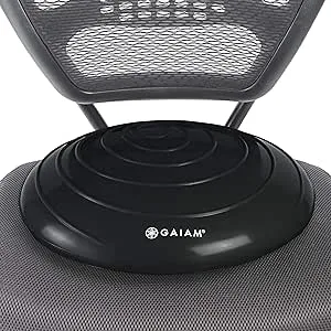 Gaiam Balance Disc Wobble Cushion Stability Core Trainer for Home or Office Desk Chair & Kids Alternative Classroom Sensory Wiggle Seat