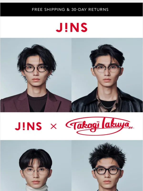 Jins - The new JINS x Takagi Takuya Collection