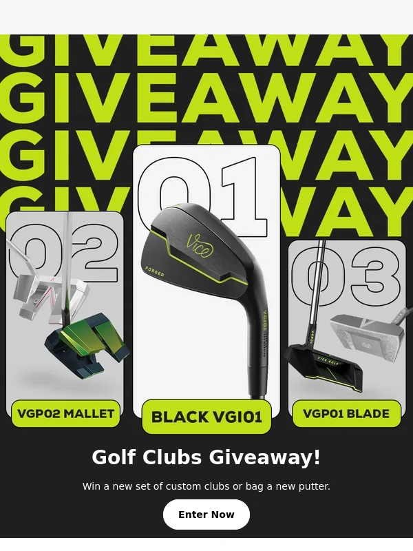 VICE Golf - Golf Club Prize Giveaway ?