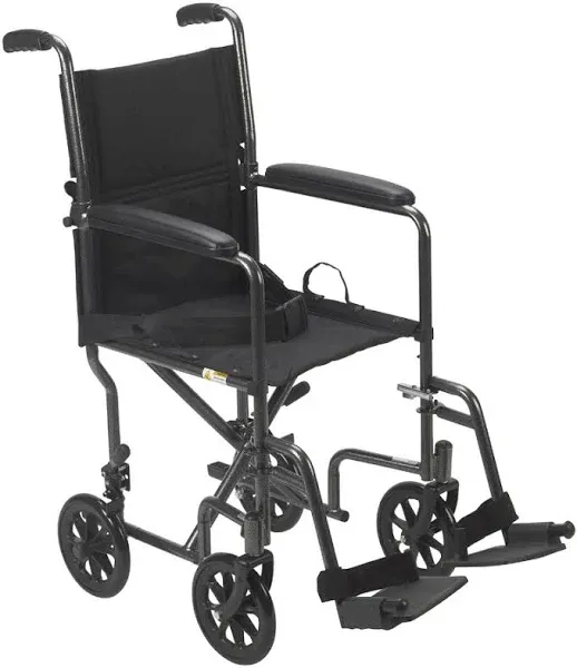 Drive Medical Lightweight Steel Transport Wheelchair
