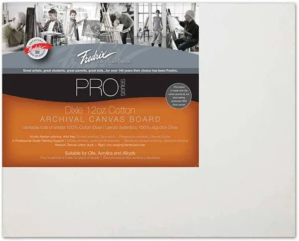 Fredrix Pro Series Archival Canvas Board
