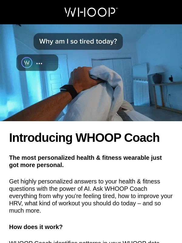 Whoop - Introducing WHOOP Coach