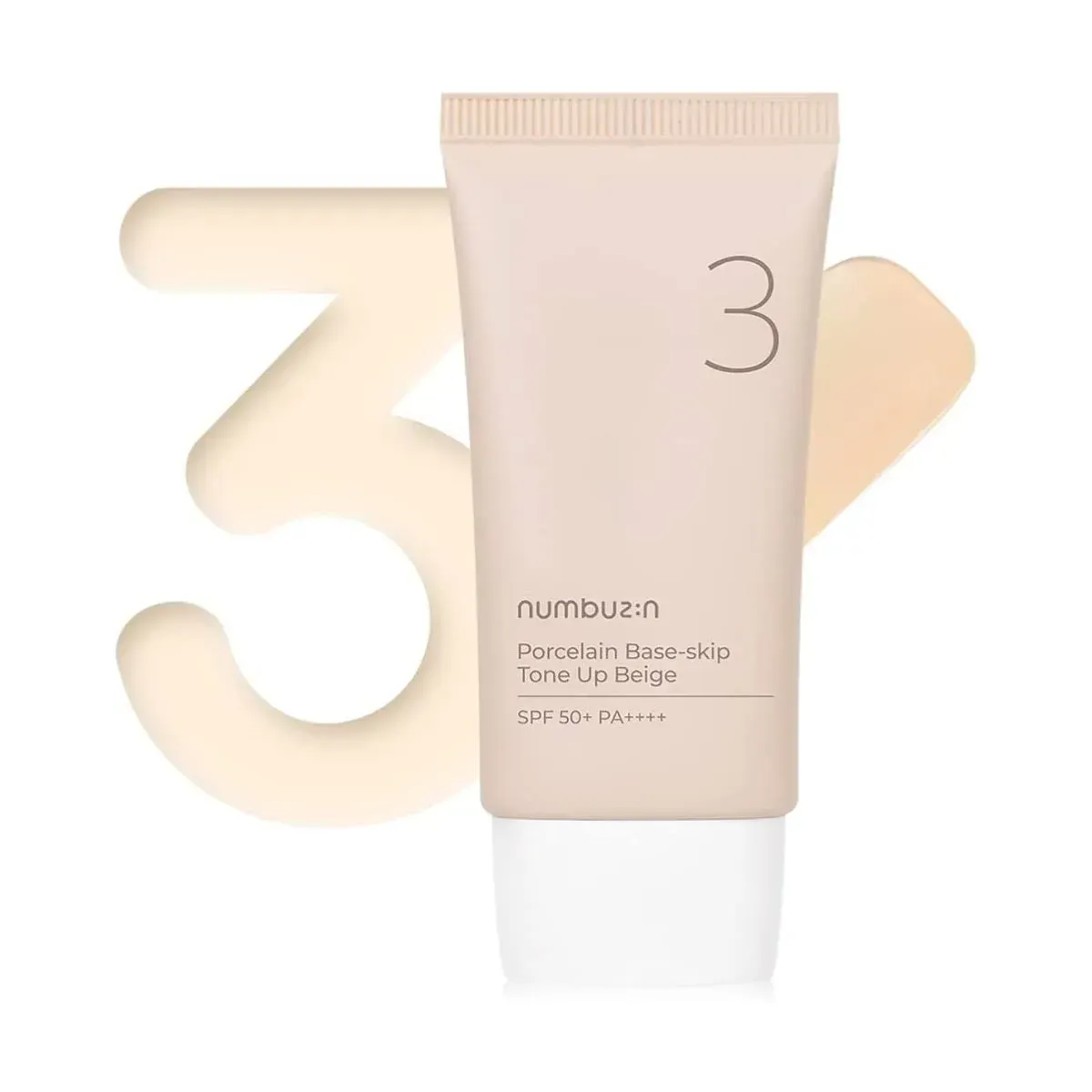 Numbuzin No. 3 Porcelain Base-skip Tone Up Beige 50ml