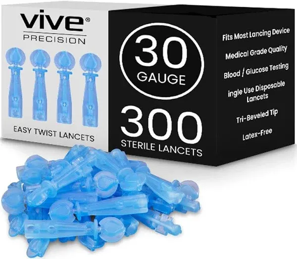 Vive Precision Easy-Twist Lancets