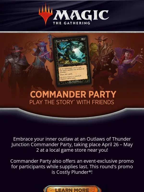 Magic the Gathering - Get your Commander deck ready! ?