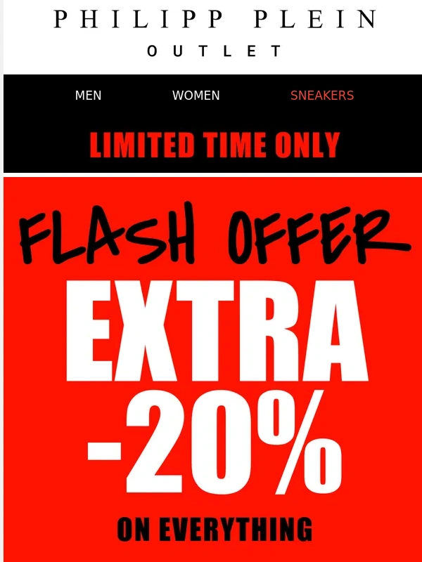 PHILIPP PLEIN - Plein Outlet: ? Extra -20% Saving on EVERYTHING