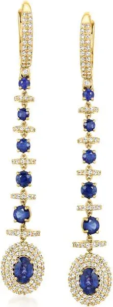 Ross-Simons 1.44 ctw Diamond Linear Drop Earrings
