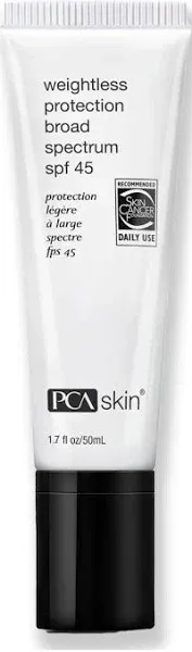 PCA Skin Weightless Protection Broad Spectrum SPF 45