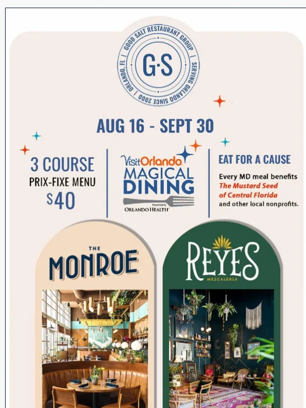 Visit Orlando - Magical Dining is here!
