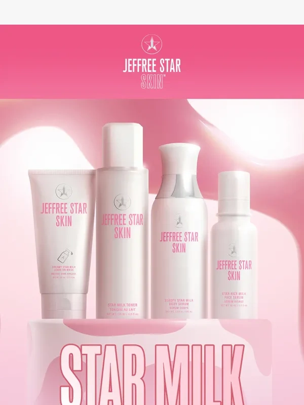 Jeffree Star Cosmetics - Skincare Alert: The Star Milk Collection is HERE ?