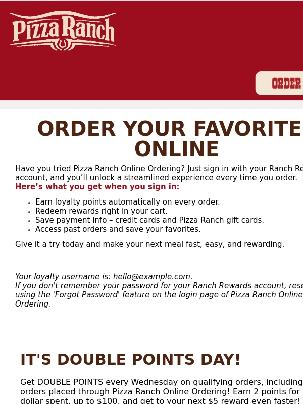 Pizza Ranch - Order Online. Earn Points. Get Rewards