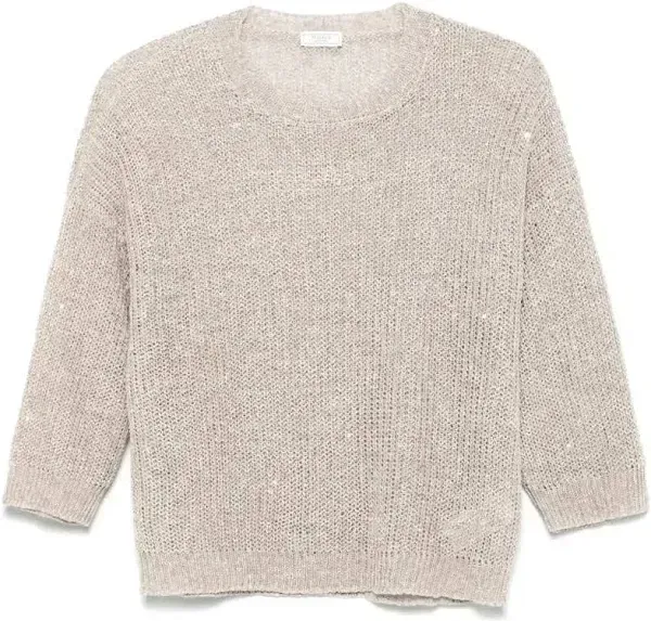Pesericosequinned tricot sweater