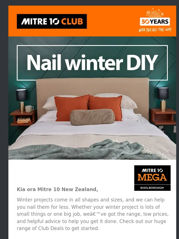 Mitre 10 - Mitre 10 New Zealand,nail your winter projects for less