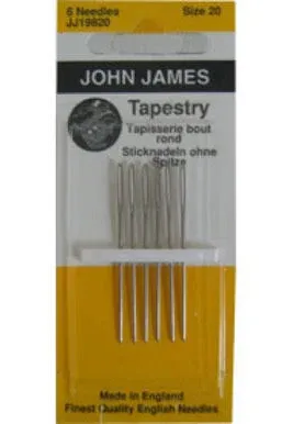 Colonial Needle Tapestry Hand Needles Size 20 6-Pkg
