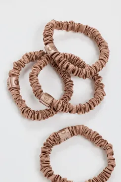 Slip Skinny Scrunchies - Light Brown, Set of 4