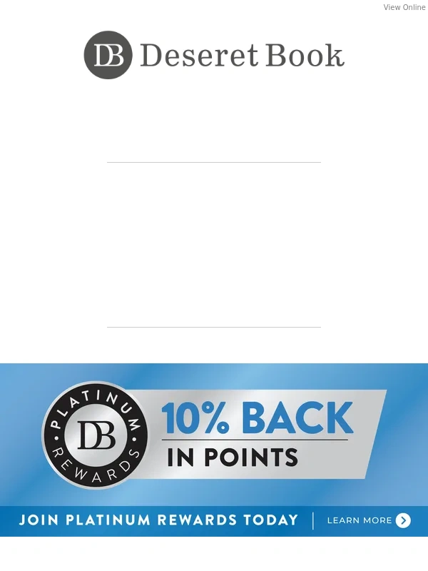 Deseret Book - BOGO 50% Off ALL Books ONLINE ONLY
