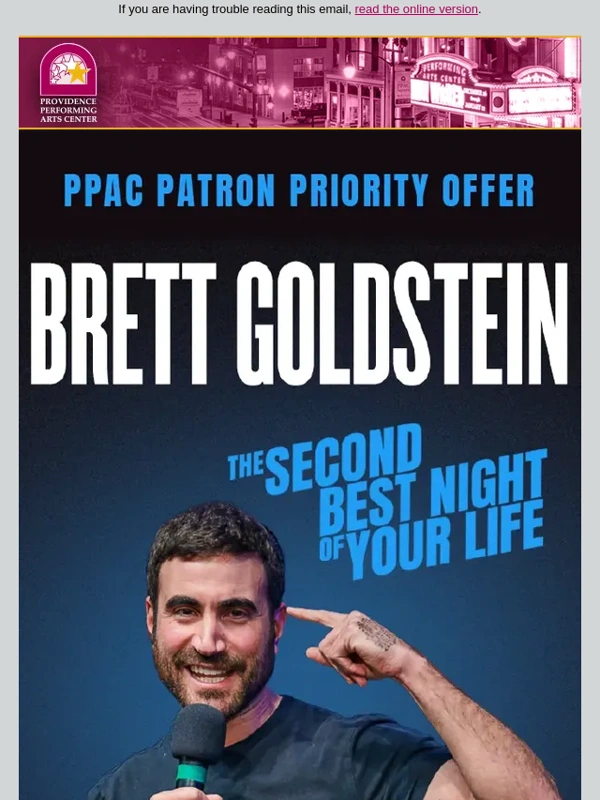 PPAC - PPAC Patron Priority Opportunity: Brett Goldstein