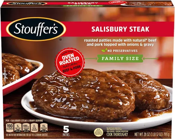 Stouffer's Salisbury Steak Family Size Frozen