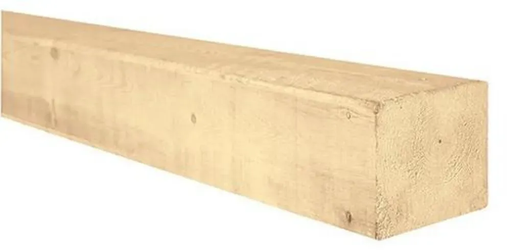 8 x 8 x 12' Rough Sawn Pine Timber
