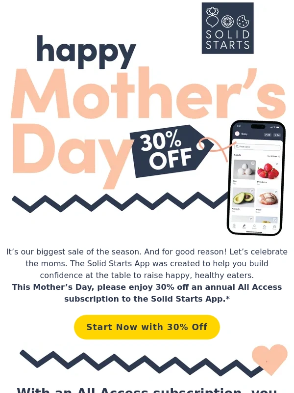 Solid Starts - ? The Mother’s Day Sale is Here ?
