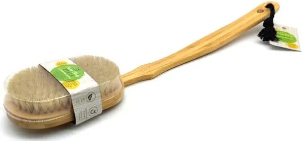 Natural - Bath Body Brush, 100% natural, long bamboo handle