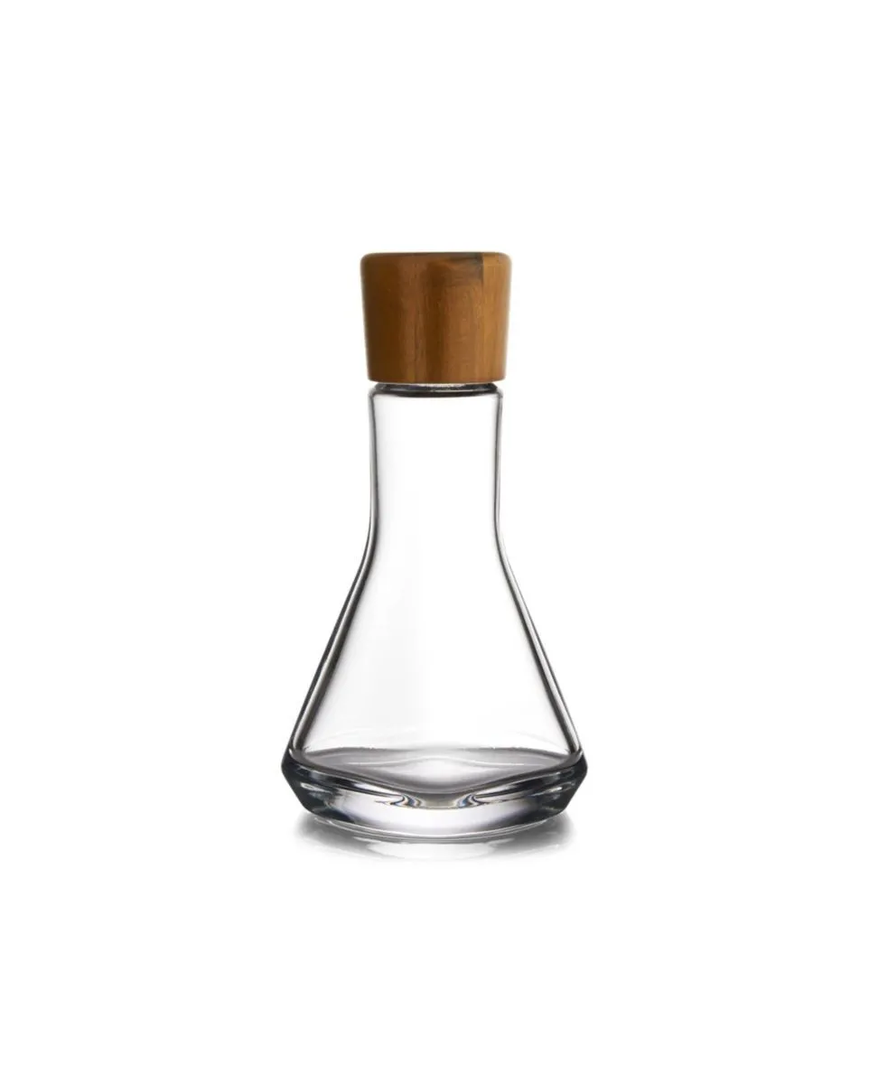 Nambe Vie Decanter 10"" - Clear And Brown