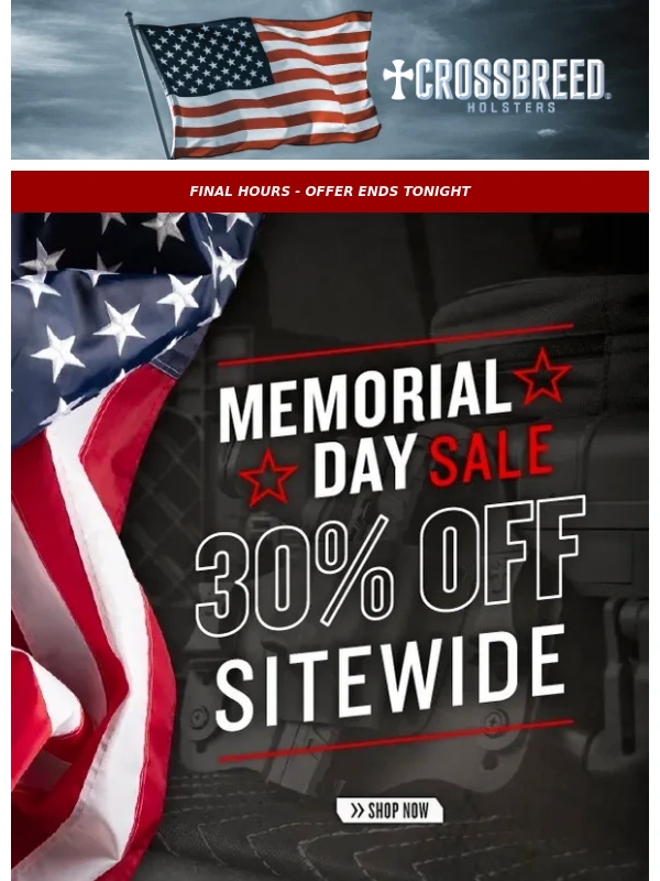 Crossbreed Holsters - ?Final Hours! 30% Off Sitewide Ends Tonight