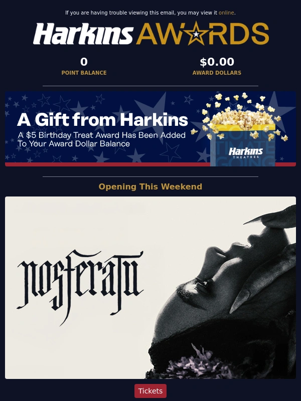 Harkins Theatres - ? Nosferatu + Bob Dylan + Much More This Holiday Weekend! ?