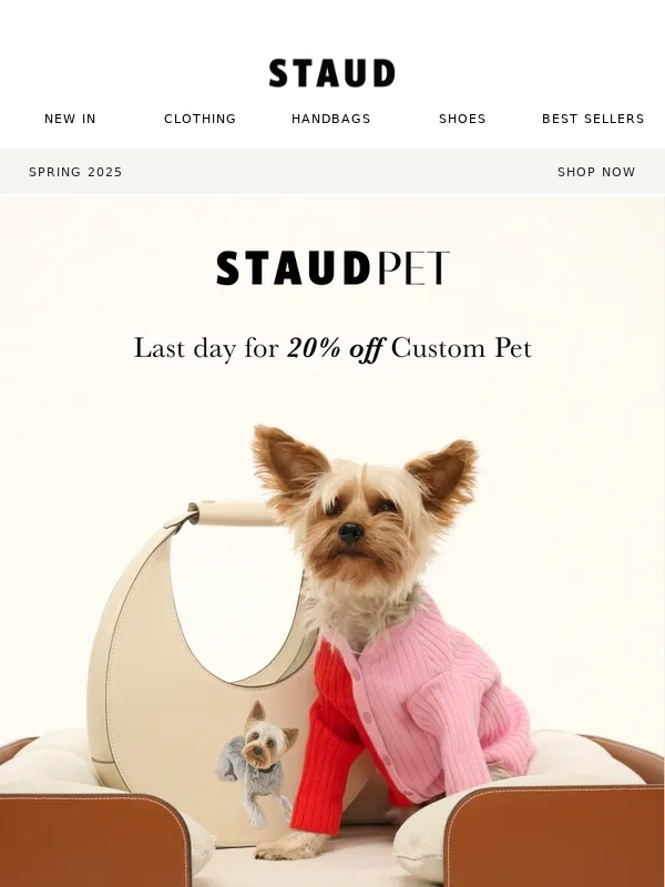 STAUD - ENDS TODAY: SHOP 20% OFF CUSTOM PET