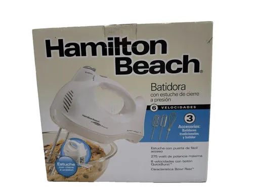 Hamilton Beach 6 speed Hand Mixer with Snap-On Case