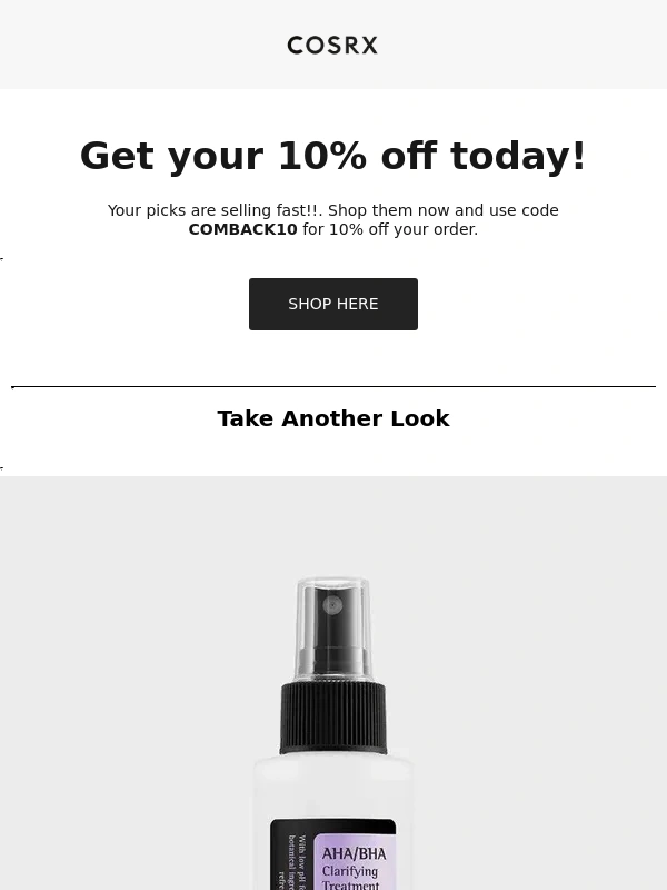 Cosrx - Limited coupons remaining!??