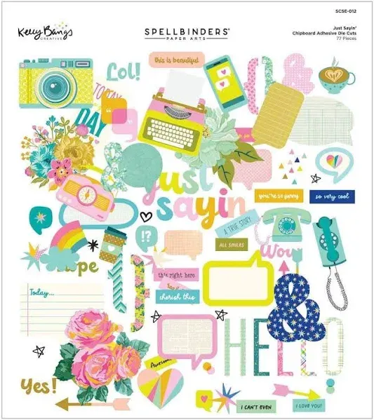 Just Sayin' Chipboard Die Cuts