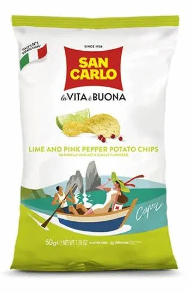 San Carlo Lime and Pink Pepper Potato Chips