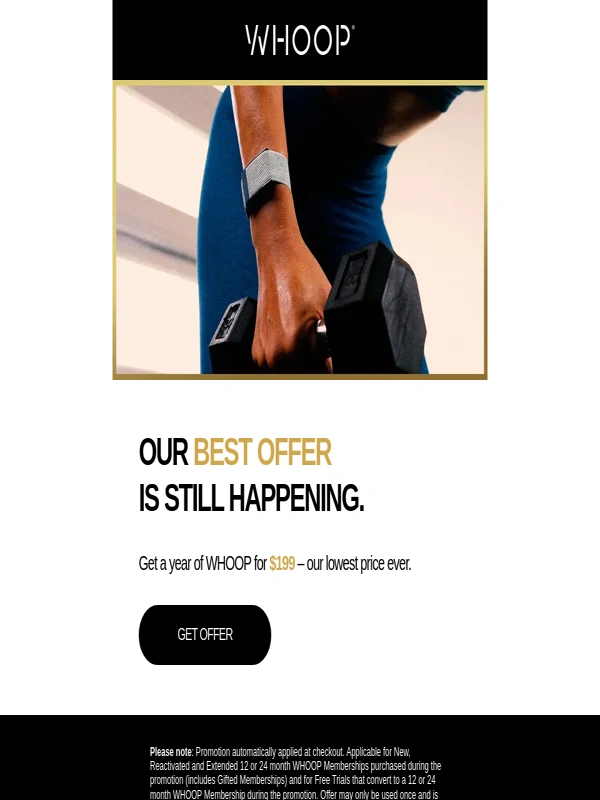 Whoop - Waiting for the best deal on WHOOP? It’s here